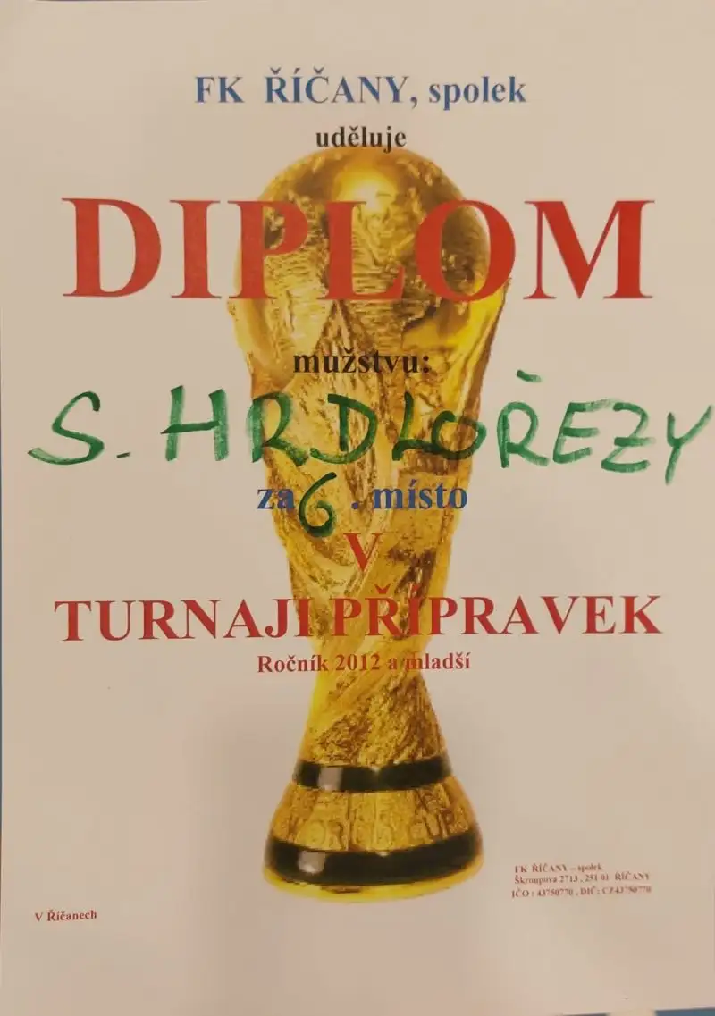 Halový turnaj Říčany 23.1.2023