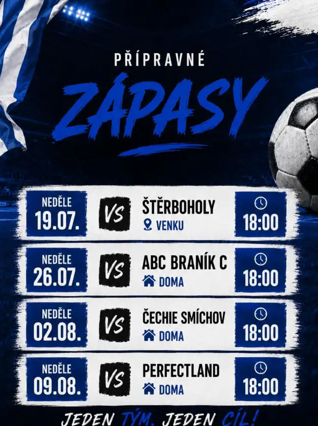 Příprava mužů léto 2026