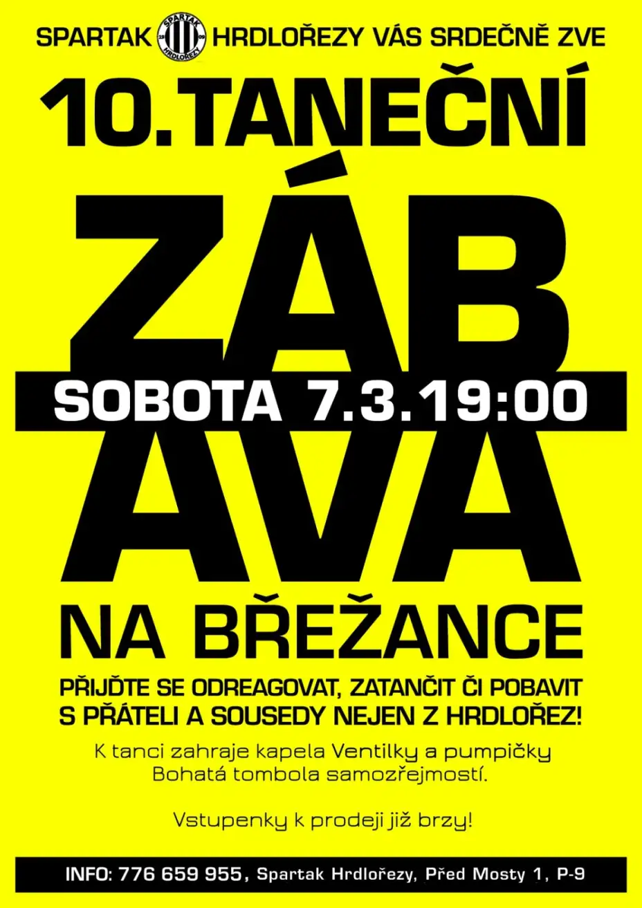 10. taneční zábava v Hrdlořezích
