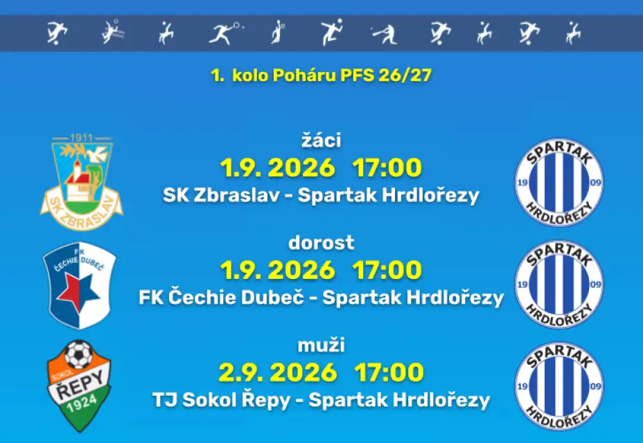 Pohár PFS - 1. kolo